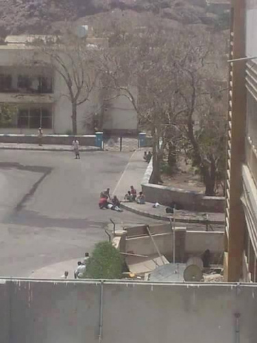 اعطاب دبابة تابعة للحوثيون بحافون