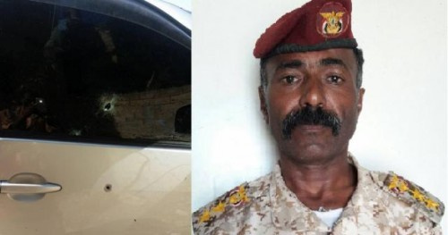 نجاة قائد اللواء السادس عمالقة ورئيس عملياته من محاولة اغتيال بتعز(تفاصيل)