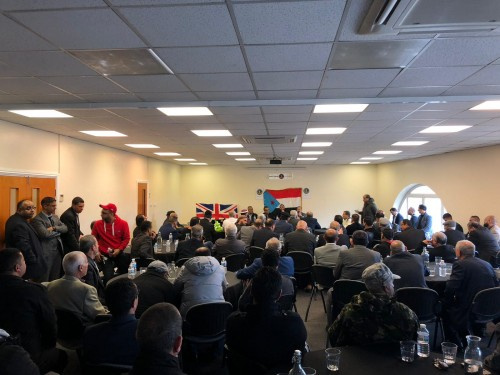 الشيخ هاني بن بريك يعقد لقاء مهما مع ابناء الجنوب في بريطانيا