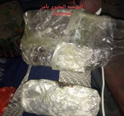 #حضرموت.. نقطة تابعة لمعسكر الأدواس تضبط كمية من الحشيش في طريقها للمكلا
