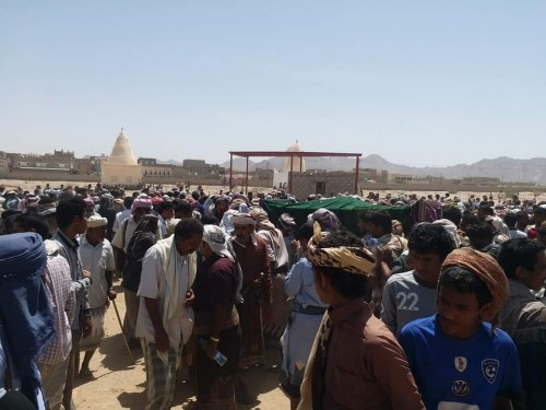 تشييع جثمان الدكتور صالح بامجبور بنصاب شبوة