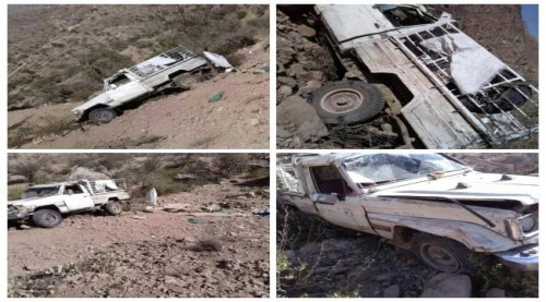 وفاة طالبة جامعية وإصابة أخريات بحادث مروري بحيفان جنوبي #تعـز