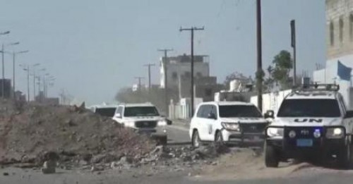 &nbsp;قصف مقر اجتماعات لجنة إعادة الانتشار بقذائف الهاون من قبل مليشيا #الحـوثي