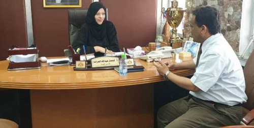 العراشة تلتقي مدير عام شركة النفط بساحل حضرموت
