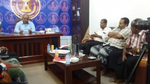 رئيس انتقالي #حضرموت يناقش آليات التنسيق مع مؤسسة "صح" في القضايا التي تهم مواطني المحافظة