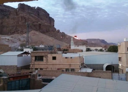 "تفاصيل" إسقاط أكبر طائرة مسيّرة في سيئون (صور)