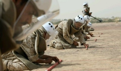 مسام تنتزع 1410 ألغام حوثية خلال الأسبوع الثاني من أبريل