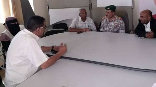 مدير عام الحصين بـ#الضالع يلتقي ممثلي عدد من المنظمات المانحة