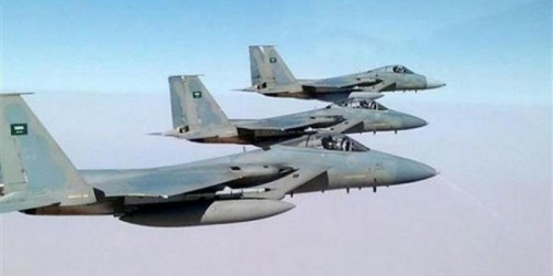 &nbsp;طيران التحالف يدمر منصتي صواريخ غرب قعطبة &nbsp;بـ#الضـالع &nbsp;