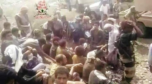  بينهم قياديان.. القوات الجنوبية تأسر 100 حوثي شمال #الضـالع