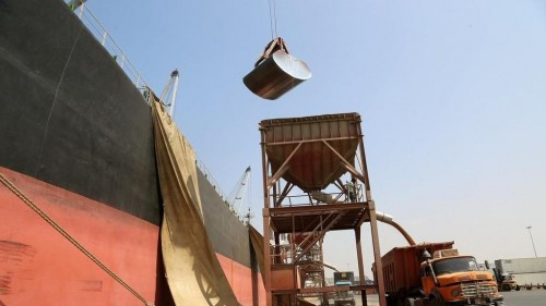 بترتيب من #التحالف_العربي.. الأمم المتحدة تصل إلى مخازن الحبوب في #الحديدة