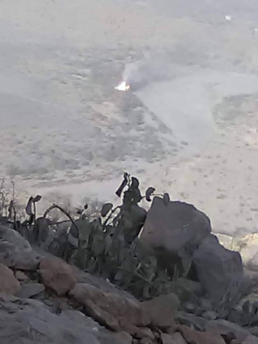 المقاومة الجنوبية تستهدف شاحنة تحمل ذخائر للمليشيات وتعطب طقما عسكريا بقعطبة شمال #الضالع