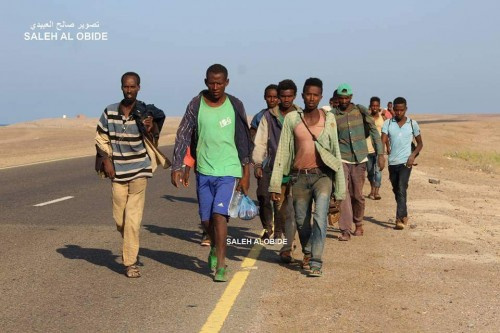 مقتل مهاجرة غير شرعية واصابة ثلاثة آخرين في ابين