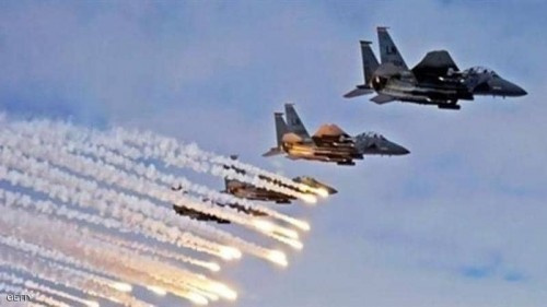 عاجل.. #التحالف_العربي يشن غارات جوية عنيفة على أهداف تابعة لمليشيا #الحوثي ب#صنعاء