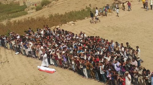 تشييع جثمان الشهيد الكحيل بمديرية الشعيب ب#الضالع