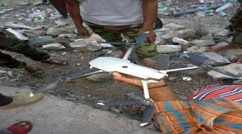  إسقاط طائرة حوثية مسيرة شمال #الضـالع