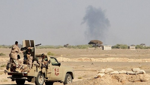 تصعيد #حوثي واسع على مواقع العمالقة في حيس جنوب #الحـديدة