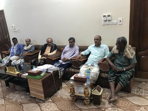 المحافظ البحسني يلتقي بعدد من قيادات #المجلس_الانتقالي الجنوبي ب#حضرموت