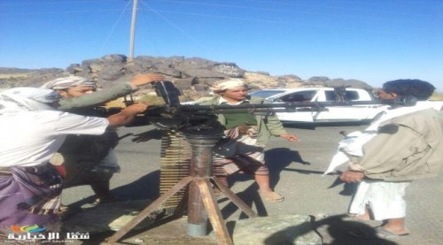 مقاومة #البيضاء بجبهة الحازمية تحبط هجوماً فاشلاً لمليشيات #الحوثي &nbsp;