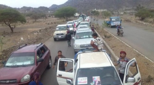 رئيس انتقالي #الضـالع يستقبل قافلتين غذائيتين من أبناء ردفان ورضوم #شبـوة