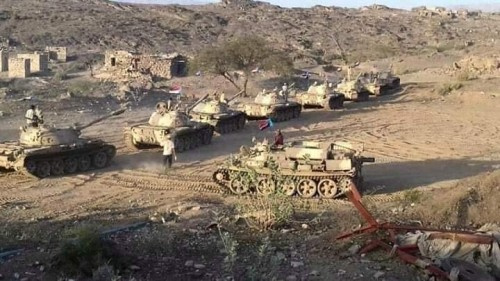 #المقاومة_الجنـوبية المشتركة تتوغل شمالا إلى حدود إب