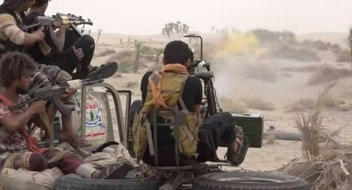 ألوية العمالقة الجنوبية تكسر هجوماً حوثياً من محورين جنوبي #الحـديدة