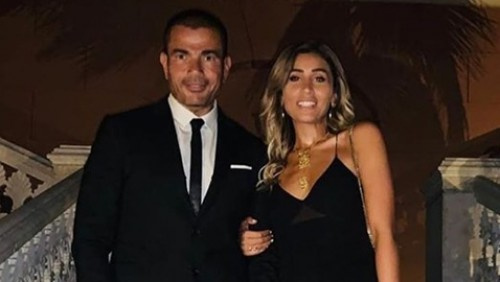 عمرو دياب ينشر لأول مرة صورة له مع دينا الشربيني هل سيعلن ارتباطهما؟