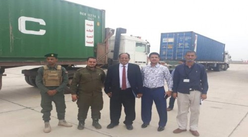 وصول أحزمة نقل العفش الجديدة لمطار عدن الدولي