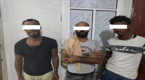 الحزام الأمني قطاع (كريتر- المعلا- التواهي) يضبط اكبر عصابة تروج للحشيش