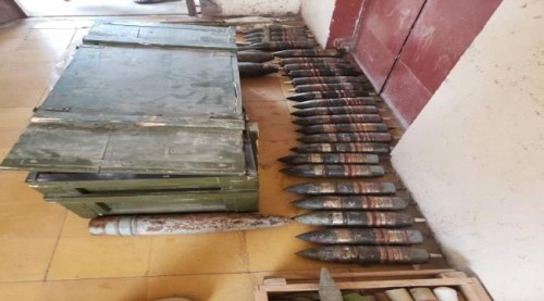 قوات الدعم والإسناد تضبط ذخائر وعبوات في #العاصمة_عدن