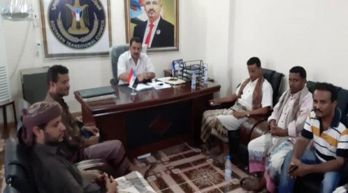 رئيس انتقالي لحج يناقش مع رؤساء انتقالي الحوطة والمسيمير والمضاربة سبل تفعيل مهام المديريات