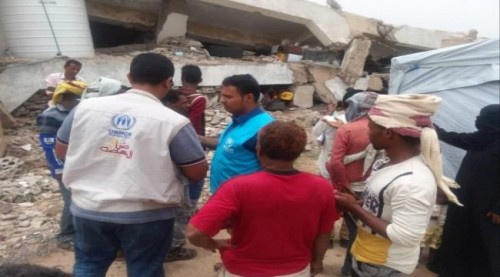 وفد من مفوضية الأمم المتحـدة يتفقد مراكز إيواء النازحين بـ#الضـالع