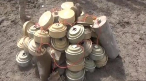 إتلاف كميات من الألغام #الحـوثية في &nbsp;#الحـديدة