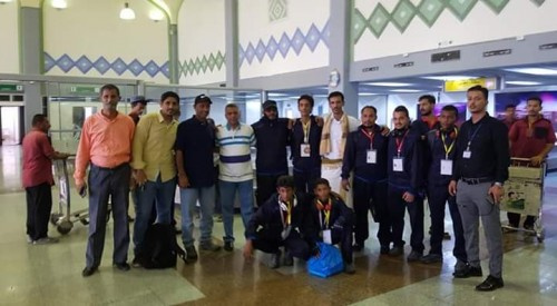 أبطال نادي "الجلاء"يصلون #العاصمة_عدن بعد مشاركتهم في بطولة غرب آسيا المفتوحة للأندية والمنتخبات الجودو