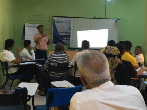 ورشة في إدارة وتصميم المشاريع لمديرية المنصورة بعدن