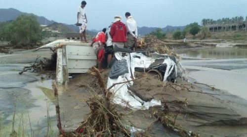 ارتفاع عدد ضحايا كوارث السيول بـ#شبـوة إلى 5 أشخاص