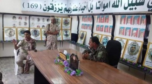 الحزام الأمني بأبيـن يناقش مع النخبة الشبوانية تنسيق العمل المشترك