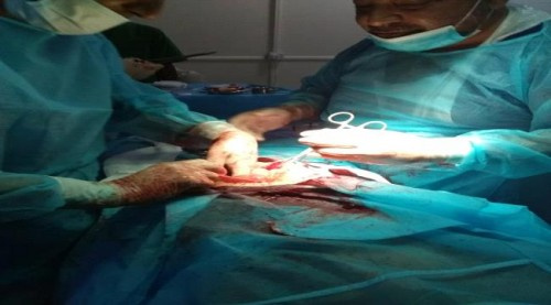 مستشفى باصهيب العسكري يستجيب لنداء الاستغاثة ويستقبل 61 جريحا و8 شهداء