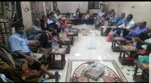 قيادات رفيعة في #المجلس_الانتقالي وقيادات عسكرية تزور العميد الخضر صالح