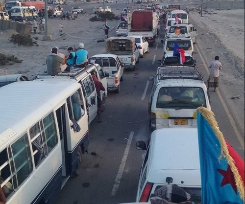 انتقالي #حضرموت يصف احتجاز المنطقة الأولى للمواطنين العائدين من مليونية عدن بالعمل الخسيس