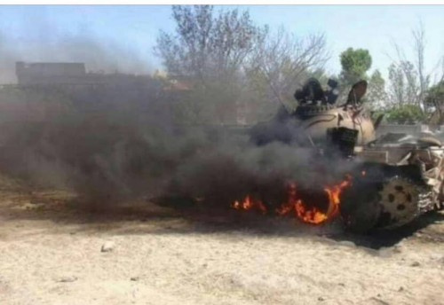 قوات المقاومة الجنوبية بمديرية المحفد تصد قوة عسكرية قادمة من #مأرب