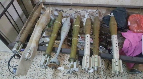 العثور على قذائف معدة للانفجار بالشيخ عثمان والحزام الأمني ينجح في تفكيكها