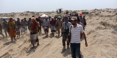 السعدي والحوتري يتفقدان المقاتلين في الخطوط الأمامية بأبين