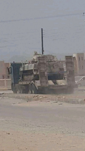 الشرعية الاخونجية تدفع بتعـزيزات عسكرية وأسلحة الى #أبيـن