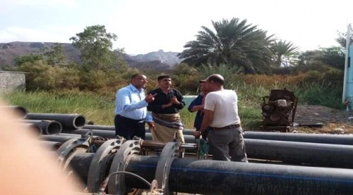 مؤسسة مياه عدن تشرع بتنفيذ مشروع استراتيجي هام