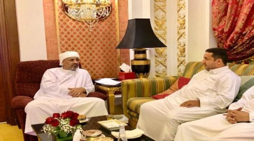الرئيس الزُبيدي يلتقي الشخصية الاجتماعية الجنوبية أمين حيدرة بجدة