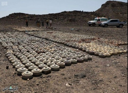 خلال الأسبوع الثاني من أكتوبر.. "مسام" يتنزع 1708 لغما زرعتها مليشيا #الحوثي