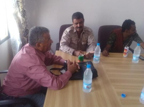 نائب رئيس انتقالي أبين يلتقي قائد اللواء 12 صاعقة