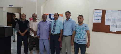 مدير عام مديرية الشعيب والقيادة المحلية للمجلس الانتقالي في زيارة تفقدية الى جامعة خليج عدن الدولية