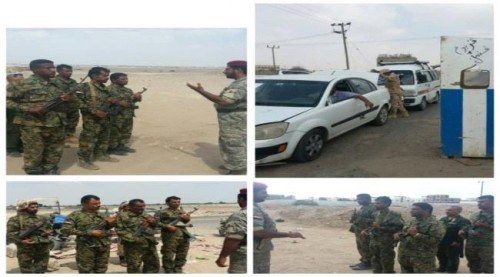 التوجيه المعنوي بالحزام ينفذ نزولاً ميدانياً لعدد من النقاط الامنية